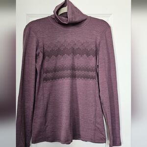 Kyodan Performance Turtleneck Long Sleeve Active Top Purple Size M